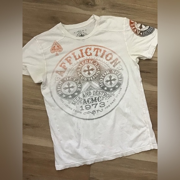 Affliction Seek and Destroy Tee L - Picture 1 of 6